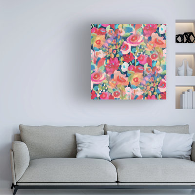 Art mural sur toile tendue - Suzanne Allard, art mural pour motif de salon, chambre à coucher ou bureau - 18 x 18