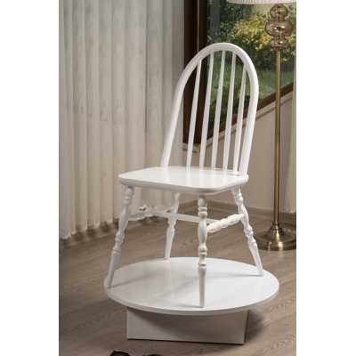Chaise d'appoint en bois massif Demetiral