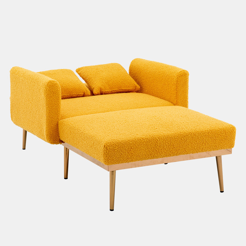 Hinderike Upholstered Accent Chair, Mustard Teddy