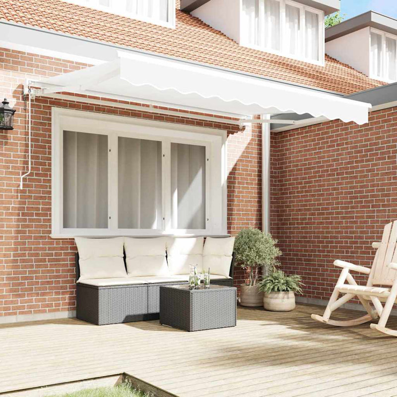 Retractable Awning, 350cm H x 200cm W, White