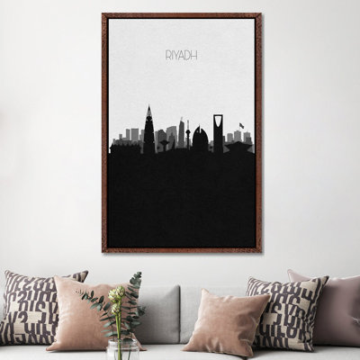Riyadh, Saudi Arabia City Skyline by Ayse Deniz Akerman - Print on Canvas