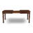 9 Piece Dining Table Set Includes a Rectangle Dining Room Table with Butterfly Leaf and 8 Linen Fabric Chairs, Mahogany