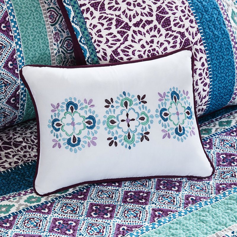 Literie pour lit de jour simple, flair, microfibre, 6 avec housse, taies décoratives, coussin, taille pré-lavée et attrayante, 6 pièces décoratives traitées