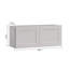 HOMEIBRO Meuble mural standard Shaker en contreplaqué, prêt à assembler, 30 po L x 12 po P x 15 po H, couleur gris tourterelle-927042896-927361949
