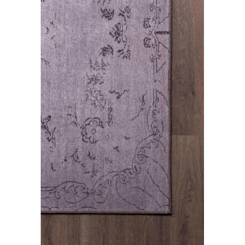 Tapis décoratif brun rétro, Rectangle 8 pi 3 po x 11 pi 6 po
