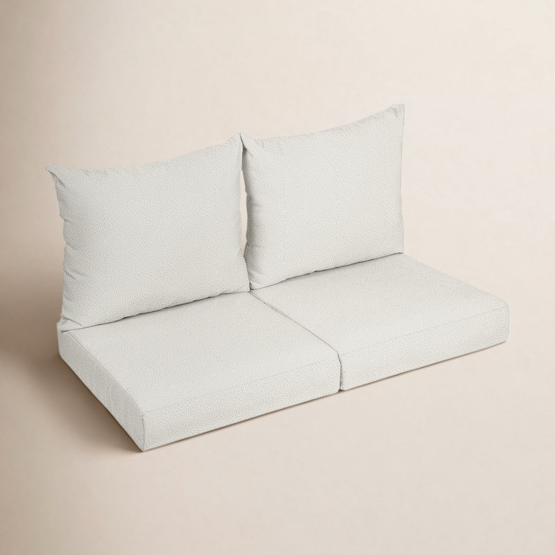 Maelynn Outdoor Cushion, Ivory, 25 in x 25 in