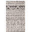 Tapis ivoire / gris en laine / coton touffeté à la main Ramona-392958428