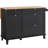 Kitchen Island Cart Storage Cabinet Serving with Drawer & Trash Cabinet