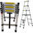 Telescoping Ladder A-Frame  Folding 6FT + 7FT Aluminium Step Ladder