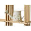 4 Piece Extraordinary Pine Solid Wood Floating Shelf with Adjustable Shelves