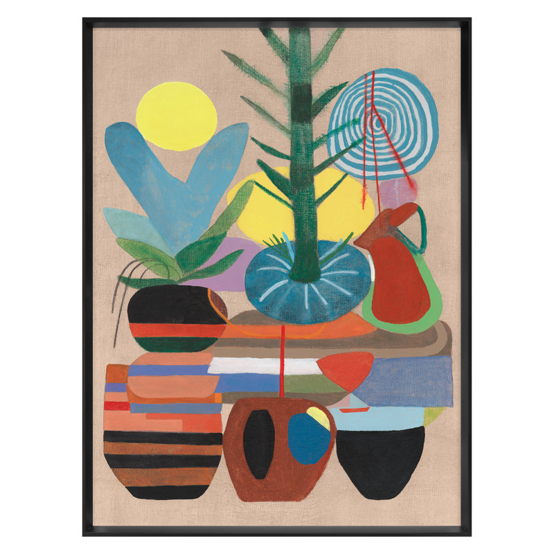 Cactus Garden 4 Print by Angel, James, 40" H x 30" W, Black