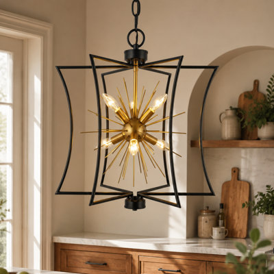 Lustre géométrique Spoutnik à 6 lumières Jankidas
