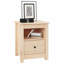 Bedside Cabinet 40X35x49 Cm Solid Wood Pine-813877396