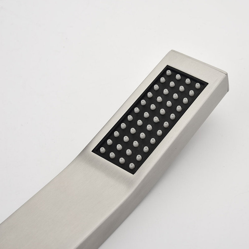 1-Spray Patterns 9.8 In. Wall Mount Dual Fixed And Handheld Shower Head With 1.8 GPM In Brushed Nickel