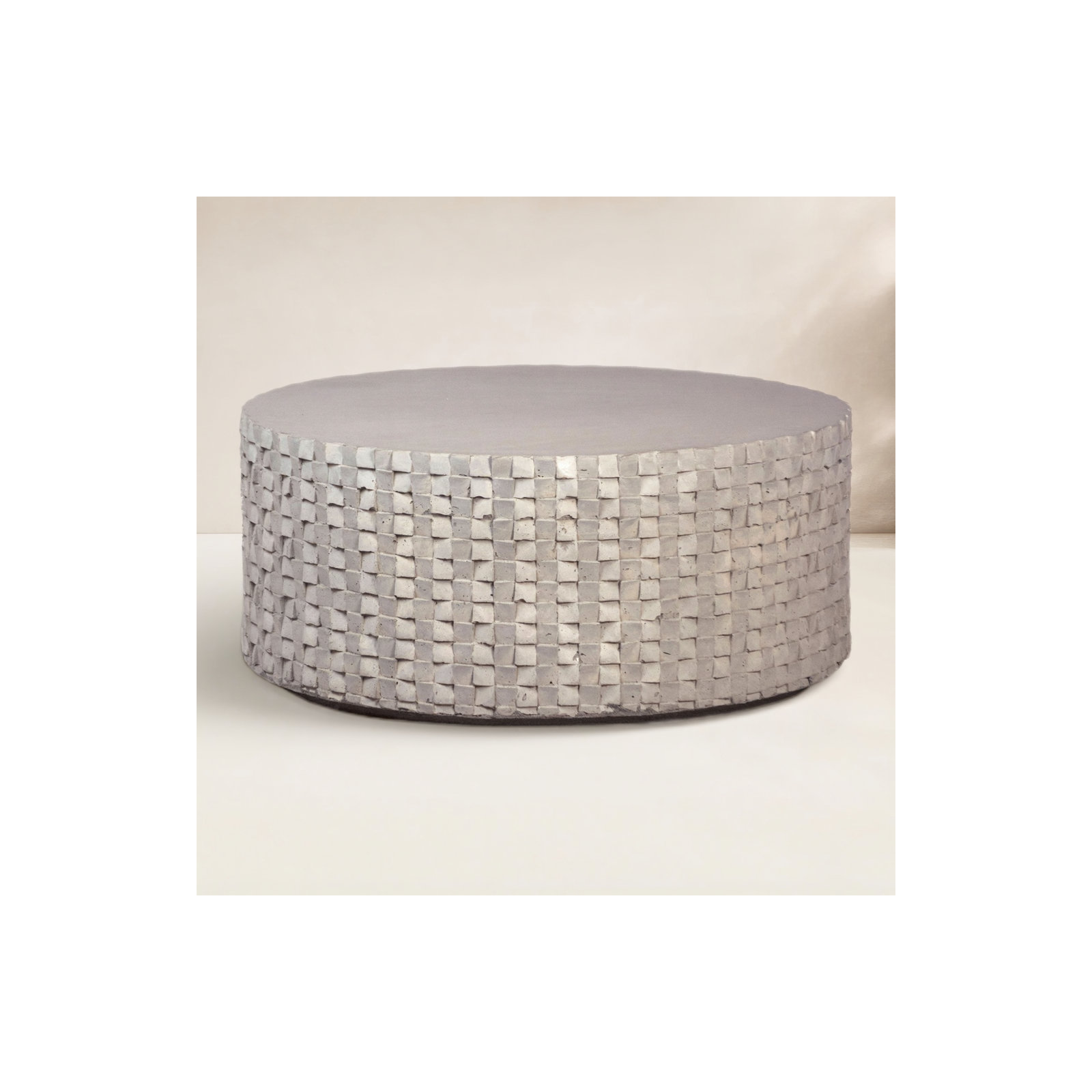 Albarn 35'' Stone Outdoor Coffee Table