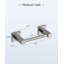 Porte-papier hygiénique mural en nickel brossé, porte-rouleau de papier toilette double fixation pour salle de bain moderne-94339903