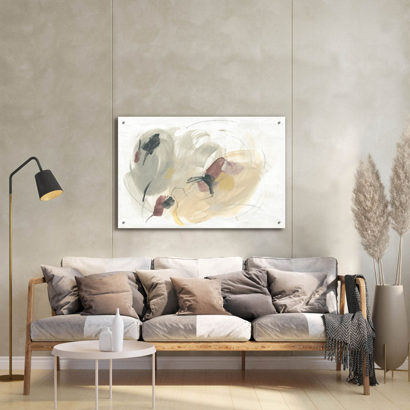Art mural en verre épique «Earthen Sketch 2» par June Erica Vess, 36 po x 24 po, H 24 po x l 36 po