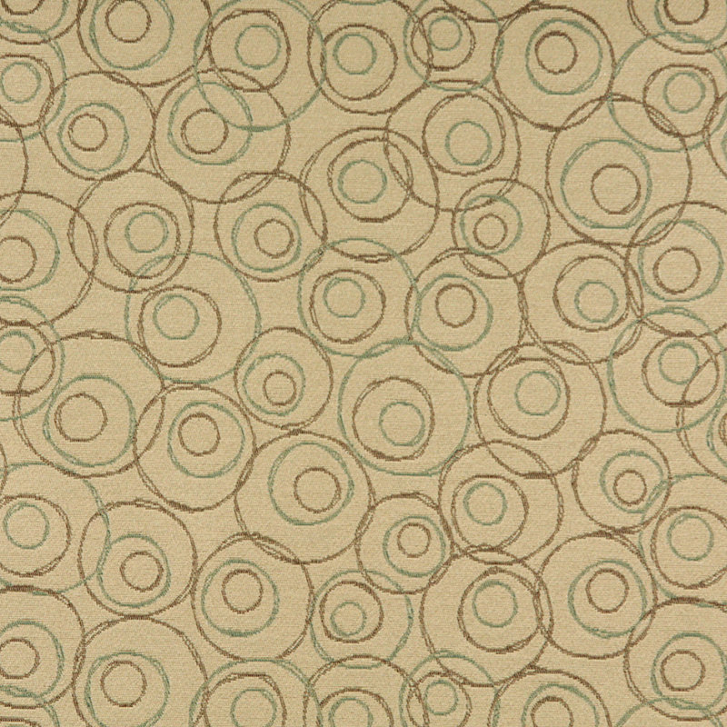 Tissu géométrique circulaire, Beige clair