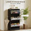 18 Pair Flip Down Shoe Storage