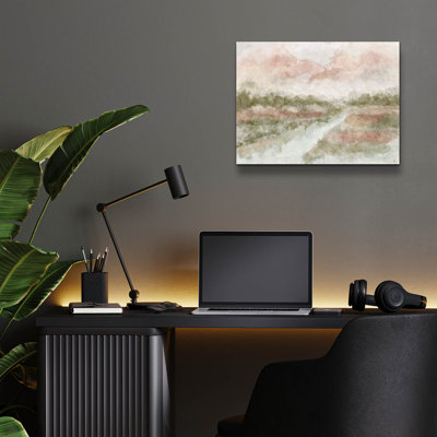  «Peaceful Waters» par Ashley Bradley, art mural en verre acrylique, 24 po x 16 po
