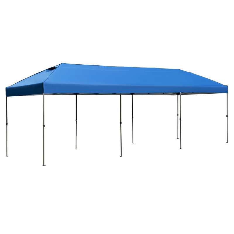 Auvent 10 X 30 avec parois latérales, Bleu