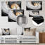 «Golden Cream Abstract Spiral Nexus III», art mural moderne en métal, spirales abstraites en métal-1092811842