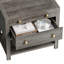 Table de chevet 25 po avec tiroir, tablette et plateau coulissant Avelyn-16127702-5378612