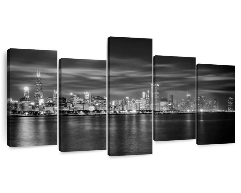 Sirci Chicago City monochrome, H 37 po x l 74 po