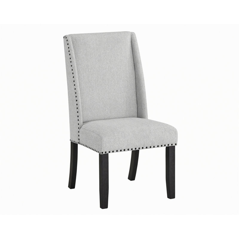 Chaise d'appoint moderne, chaise d'appoint rembourrée avec garniture cloutée