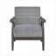 Fauteuil d'appoint décontracté de style décontracté avec cadre en bois massif de velours gris pour le salon-236523868