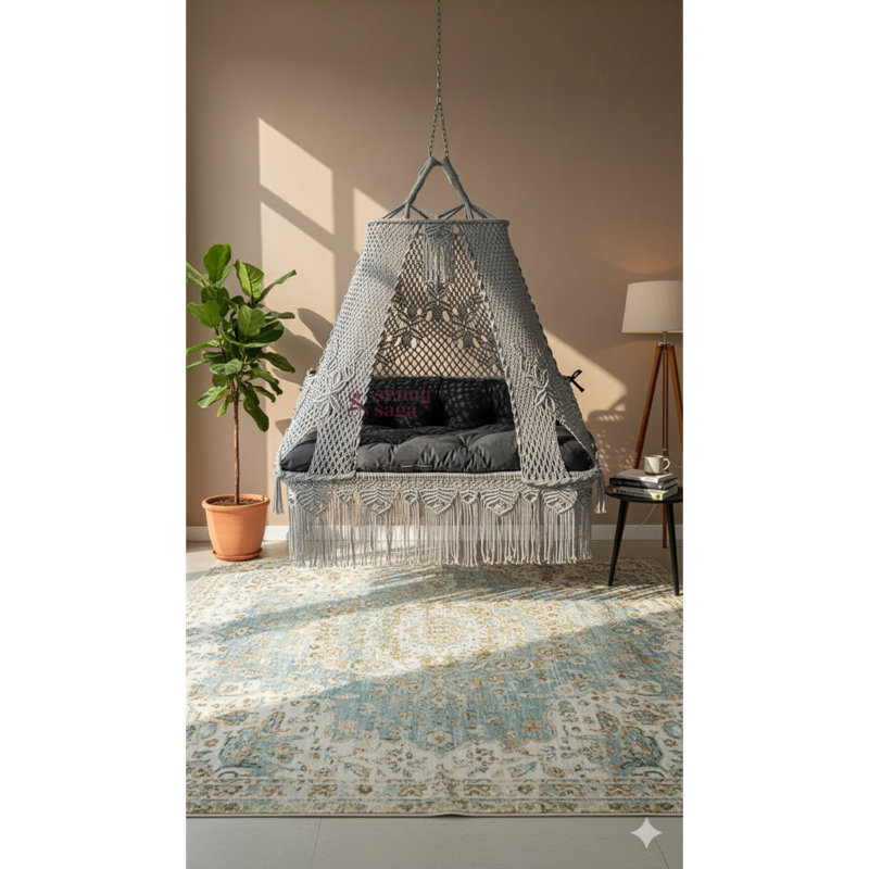 2 Person Porch Swing with Canopy