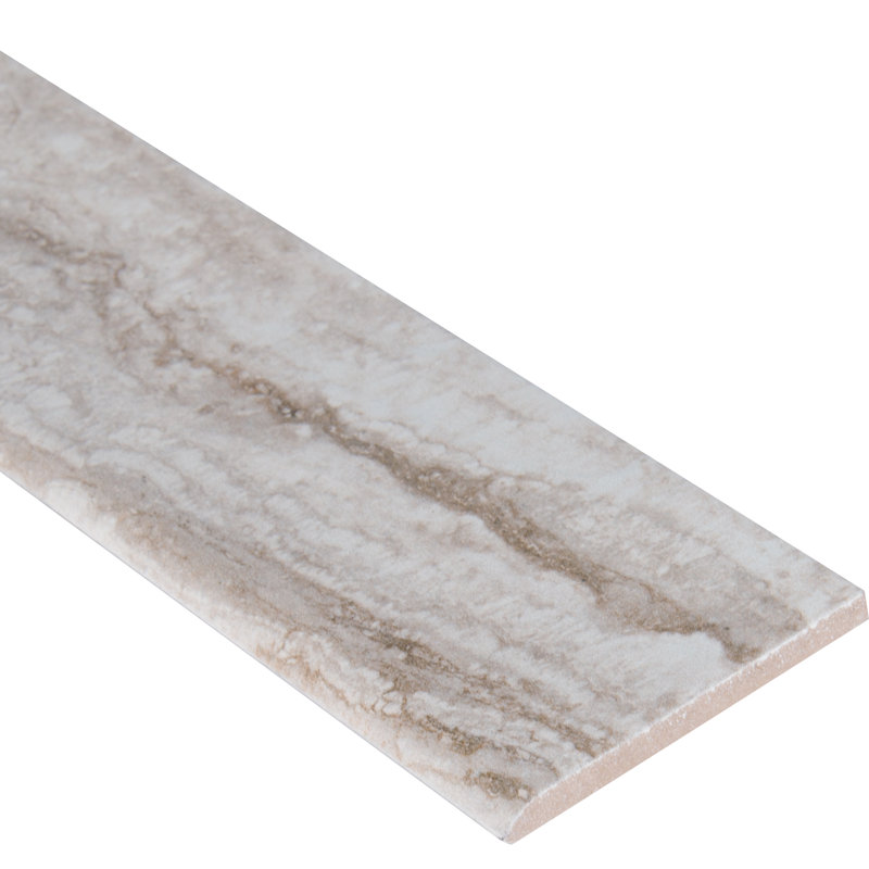 Carreau de faïence en porcelaine mate 3 po x 18 po Beraldi Travara