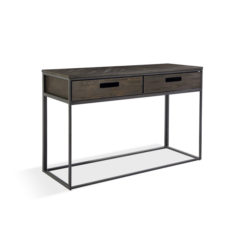 46'' Solid Wood Top Console Table