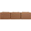 Canapé modulaire en similicuir 3 pièces Ivion-94884220