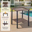 Table d'appoint d'extérieur en osier, petite table de bout carrée en rotin pour terrasse-1002017036-1002017039