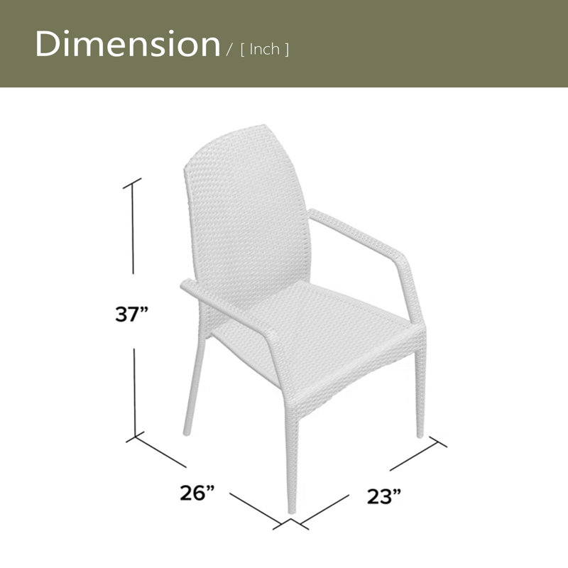 Ensemble de 2 chaises d'extérieur en osier