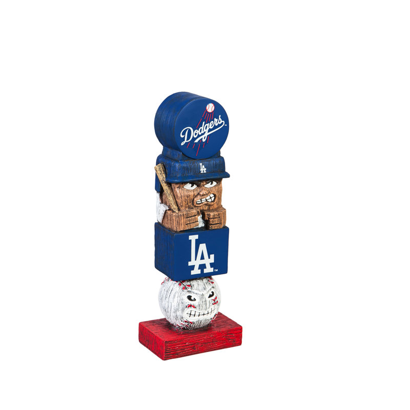 Statue de jardin MLB, Dodgers de Los Angeles, H 12 po x l 4,41 po x P 3,15 po