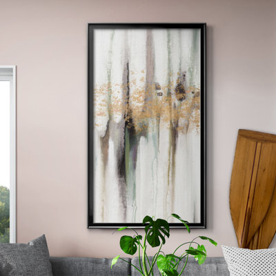 " Falling Gold Leaf I " Color Photography Painting
