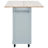 Kitchen Island With Foldable Counter Top, Kitchen Storage Cart With Slide-Out Shelf, Towel Rack And Drawer,Rolling Kitchen Cart On Wheels, For Kitchen, Living Room, Dining Room-1957173217
