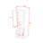 Tall Storage Cabinet with 3 Drawers and Adjustable Shelves for Bathroom or Kitchen-65663791