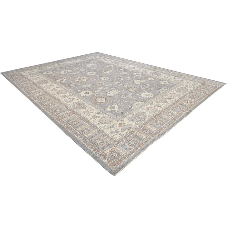 Oushak Collection, Transitional One-of-a-Kind Rectangle 10'1" X 13'4" Hand Knotted Area Rug