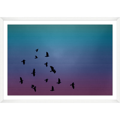 Flock Silhouette 2 Print by Mat Sanders
