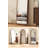 Medieval-Style Solid Wood Frame With Wooden Base Support Full-Length Mirror-117597856