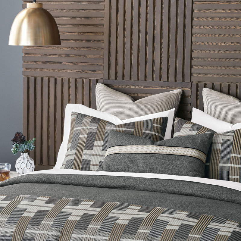 Enoch Textured Bedset, Queen Duvet Cover + 5 Additional Pieces