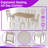 6-Piece Classic Dining Set With Rectangular Table 4 Chairs And Bench-2142272478