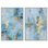 Ensemble de toiles « Gilded Ocean » - Décoration murale bleue par Art Remedy, cadre noir, 10 x 15