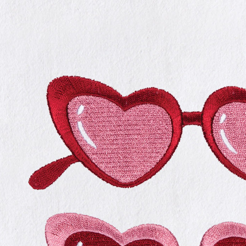 Heart Glasses Towel