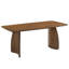 7-Piece Dining Set, Mid-Century Modern Wooden Table & Upholstered Chair Set For Home, Kitchen, Dining Room-108814697-108814698