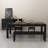 Black Rectangular Solid Dining Table For Dining Room/Kitchen-1639169649
