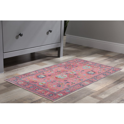 Connie-May Pink And Blue Runner Rug